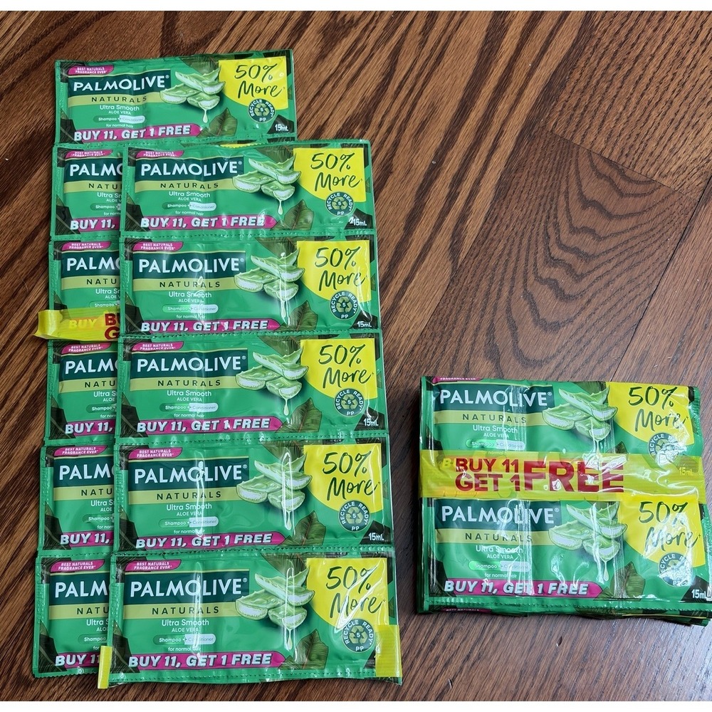 Palmolive Naturals Aloe Vera Shampoo + Conditioner Sample Packs 23 Normal Hair